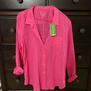 Lily Pulitzer Anna Maria top size L NWTS